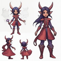 Create a detailed character design for a Dungeons & Dragons character named Alyssa