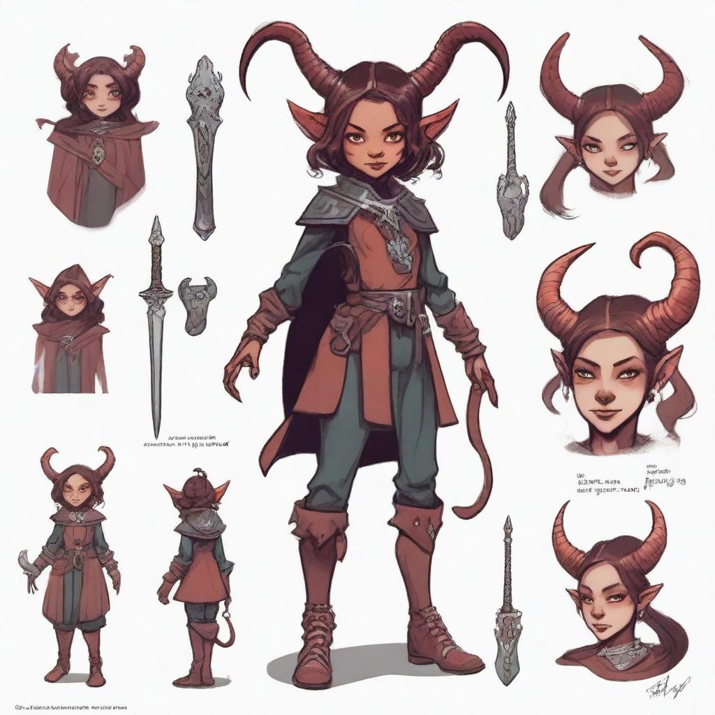 Create a detailed character design for a Dungeons & Dragons character named Alyssa