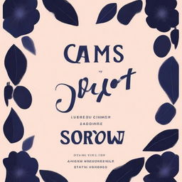 Create a dark-themed, stylish book cover titled 'State Of Sweet Sorrow'