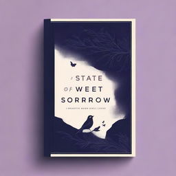 Create a dark-themed, stylish book cover titled 'State Of Sweet Sorrow'