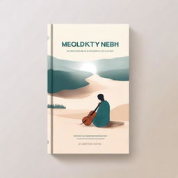 A book cover design with the title 'Melodi Kesunyian'