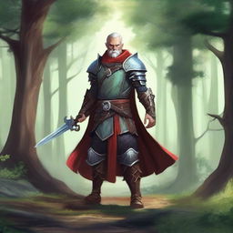 Create a detailed illustration of a Dungeons & Dragons character