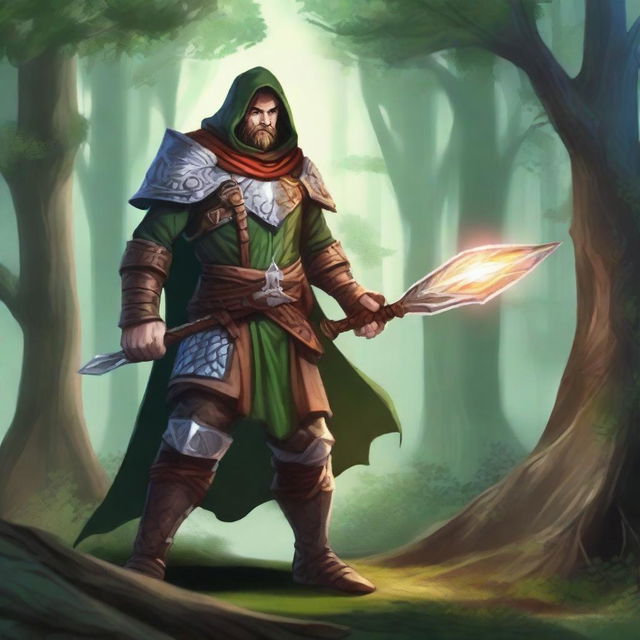 Create a detailed illustration of a Dungeons & Dragons character