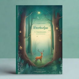 A beautifully illustrated book cover featuring a magical forest with glowing trees and mystical creatures