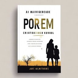 Design a book cover that conveys the painful emotions of growing up amidst a toxic marriage and the struggles of being a single mother