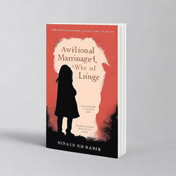 Design a book cover that conveys the painful emotions of growing up amidst a toxic marriage and the struggles of being a single mother