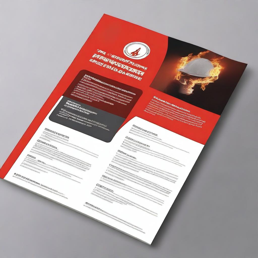 A professional cover page for a corporate fire prevention evidence folder