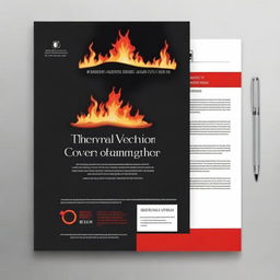 A professional cover page for a corporate fire prevention evidence folder