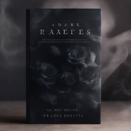 A book cover featuring black roses that have been burned to ashes