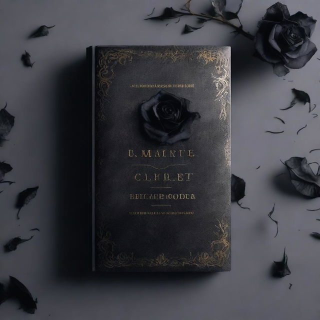 A book cover featuring black roses that have been burned to ashes