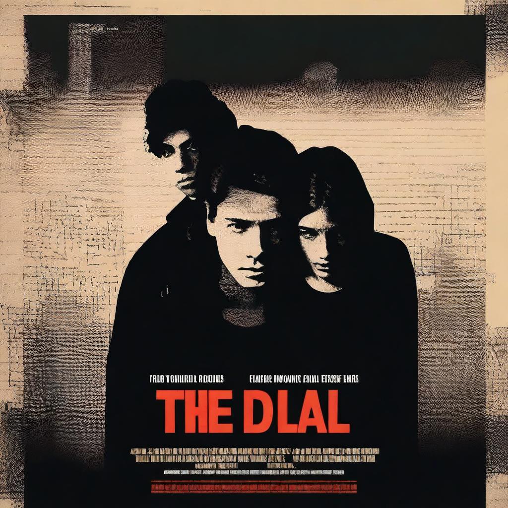 Create a thriller movie poster titled 'The Dual'