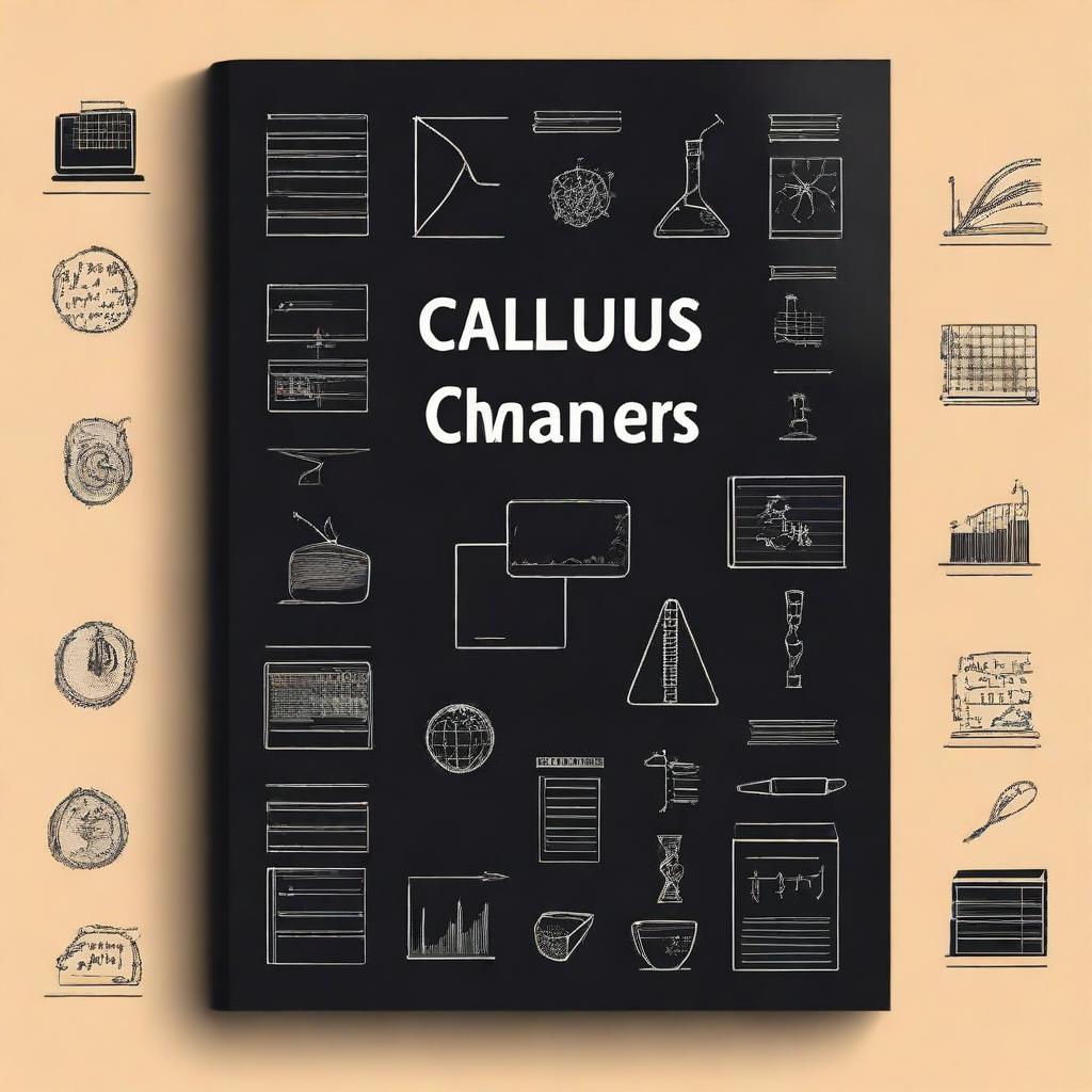 A black book cover with the title 'Calculus Third Secondary Chapter 1' prominently displayed