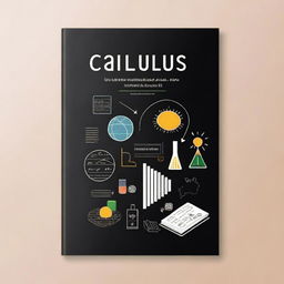 A black book cover with the title 'Calculus Third Secondary Chapter 1' prominently displayed