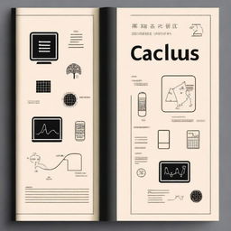 A black book cover with the title 'Calculus Third Secondary Chapter 1' prominently displayed