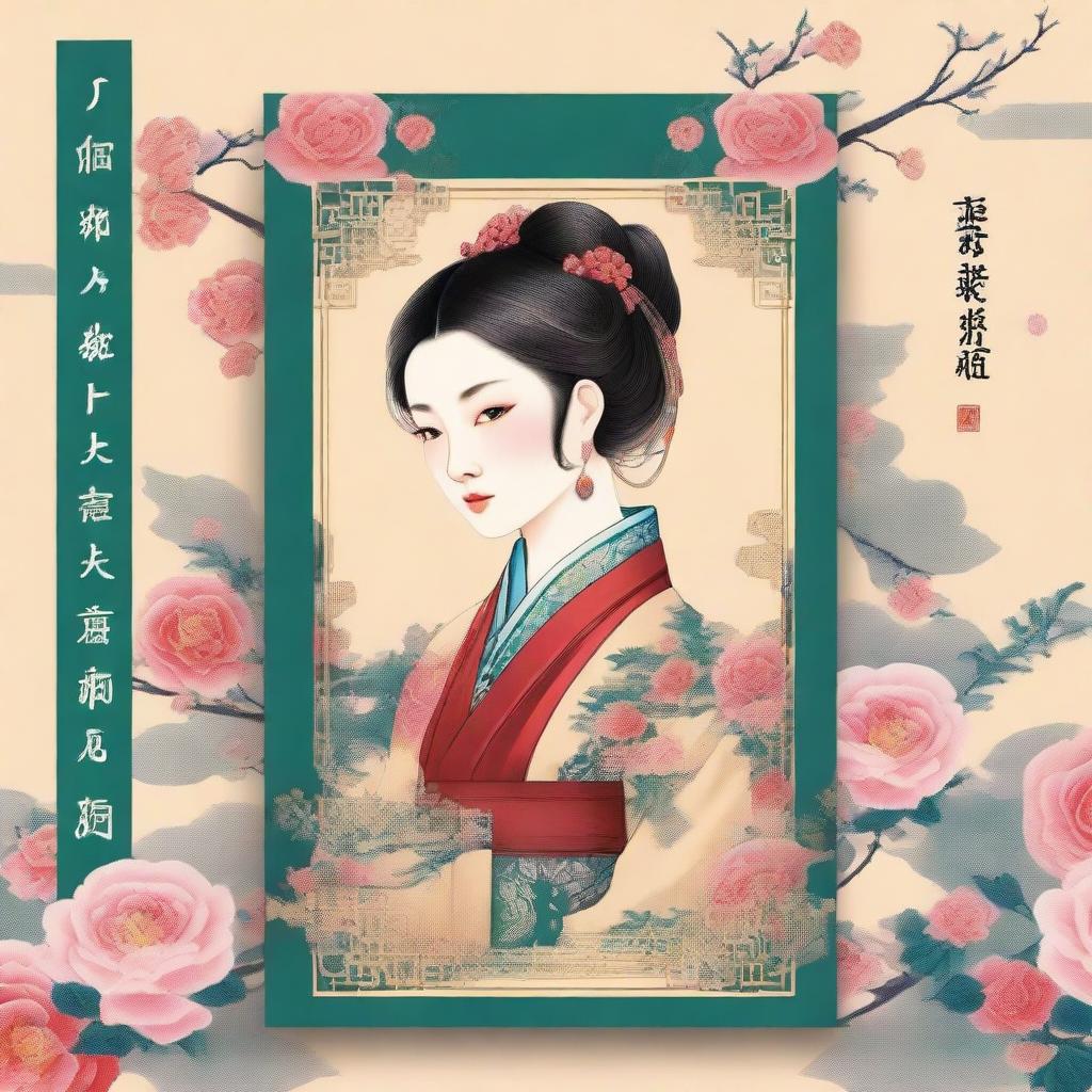 A book cover for the Chinese classical novel 'Jin Ping Mei', featuring female characters dressed in traditional ancient Chinese attire