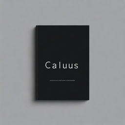 A black cover book with the title 'Calculus'