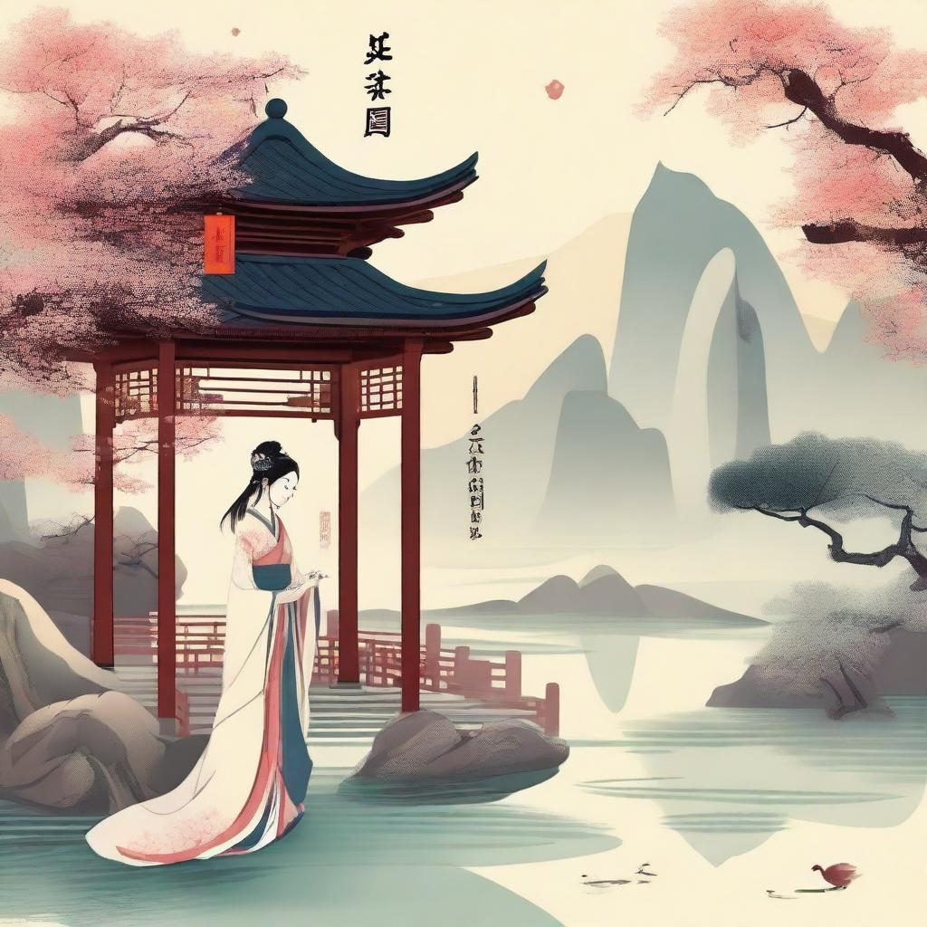 An artistic representation of the Chinese classical novel 'Jin Ping Mei'