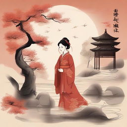 An artistic representation of the Chinese classical novel 'Jin Ping Mei'