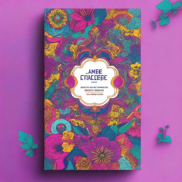 A vibrant and colorful book cover for a novel