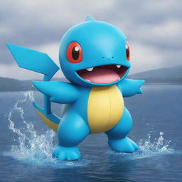 Generate a colorful, inventive and original Pokemon character that embodies the water and poison types.