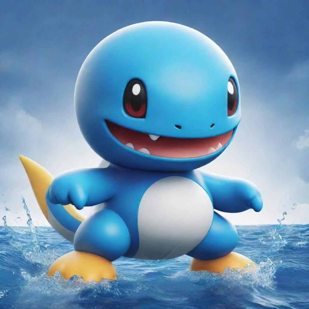 Generate a colorful, inventive and original Pokemon character that embodies the water and poison types.