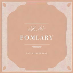 A beautifully designed cover page featuring an elegant title, subtle background patterns, and a sophisticated color scheme