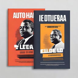 Create a book cover for a book titled 'Autoliderança e Liderança pelo Exemplo'