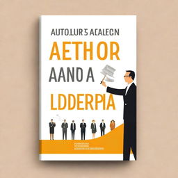 Create a book cover for a book titled 'Autoliderança e Liderança pelo Exemplo'