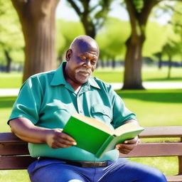 A retired security guard enjoying his time in a peaceful park