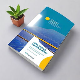 A book cover for a detailed and comprehensive manual titled 'Operação e Manutenção de Usinas Solares: Guia Completo de O&M' intended for professionals involved in the management and operation of solar power plants