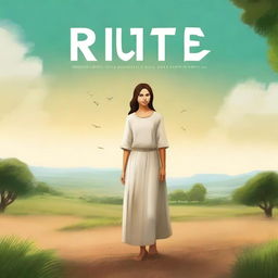 Create a book cover for a biblical book titled 'Rute: O Poder da Decisão'