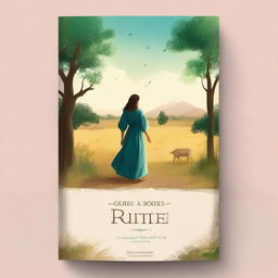 Create a book cover for a biblical book titled 'Rute: O Poder da Decisão'