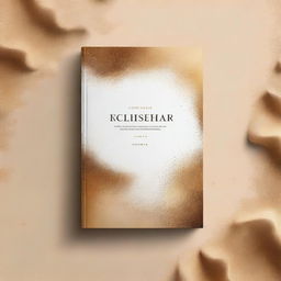 A book cover featuring a mix of gold sand, books, and colors like white, gold, and brown