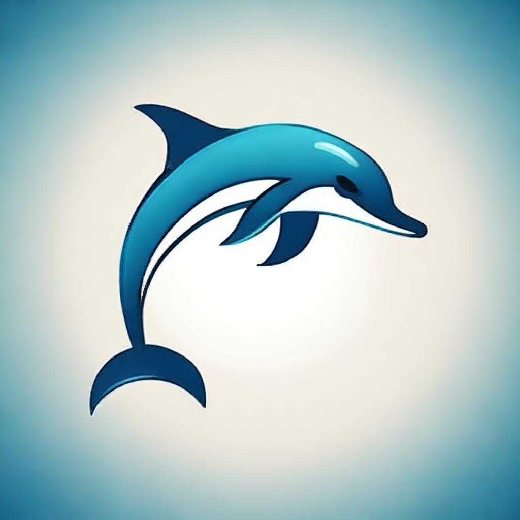 A creative design where the number 9 is transformed into a dolphin symbol