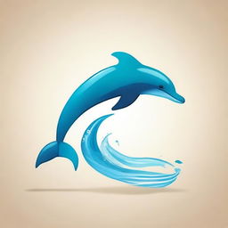 An artistic illustration where the number 6 is morphing into a dolphin