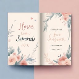 Create a book cover with the title 'I Love You Since September 30, 2023'