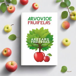 Create a book cover for a book titled 'Árvores Frutíferas em Casa'