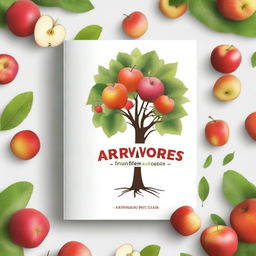 Create a book cover for a book titled 'Árvores Frutíferas em Casa'