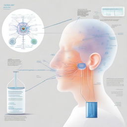 Create an image depicting the novel intranasal administration of a multiepitope nano-vaccine against COVID-19