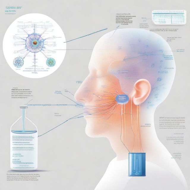 Create an image depicting the novel intranasal administration of a multiepitope nano-vaccine against COVID-19