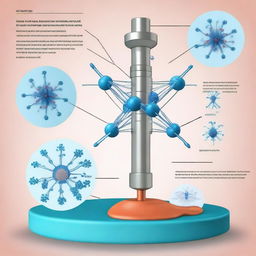 Create an image depicting a plug-and-play nano-system for the novel multiepitope nano-vaccine against COVID-19