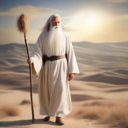 Create an image of Enoch, a biblical figure known for his righteousness and walk with God