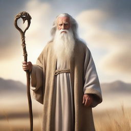 Create an image of Enoch, a biblical figure known for his righteousness and walk with God