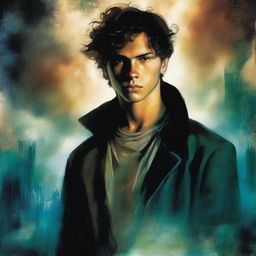 In the center of the cover, there is a young man with defined features representing the protagonist Daniel