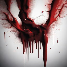 Create an artistic image that embodies the concept of 'blood art', with dark, intense colors and abstract shapes that suggest the flow and texture of blood