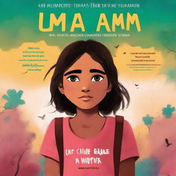 A book cover featuring a young girl who has endured hardship, but now has a chance to love