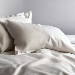 A detailed image of a cotton duvet cover without any decorative elements