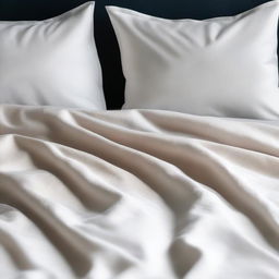 A detailed image of a cotton duvet cover without any decorative elements