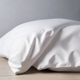 A detailed image of a lightweight cotton duvet cover without any decorative elements