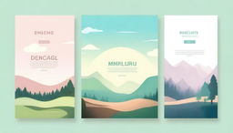 Create a poster for an app called 'Idyllic'